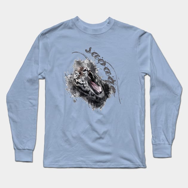 Savage tiger my best big cat Long Sleeve T-Shirt by focusLBdesigns